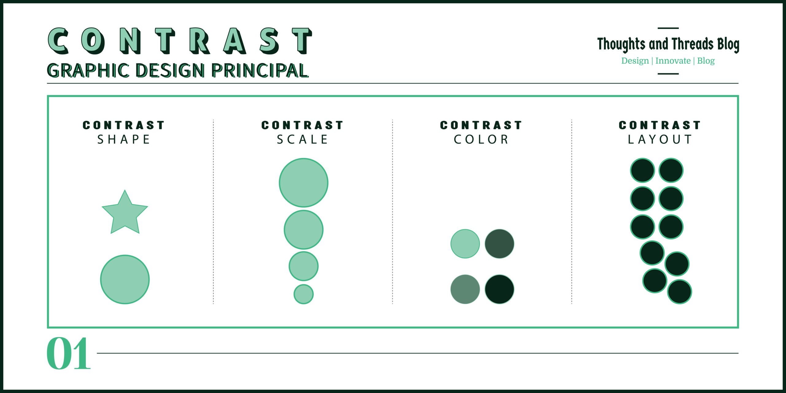 No 01 Contrast - Graphic Design Principles