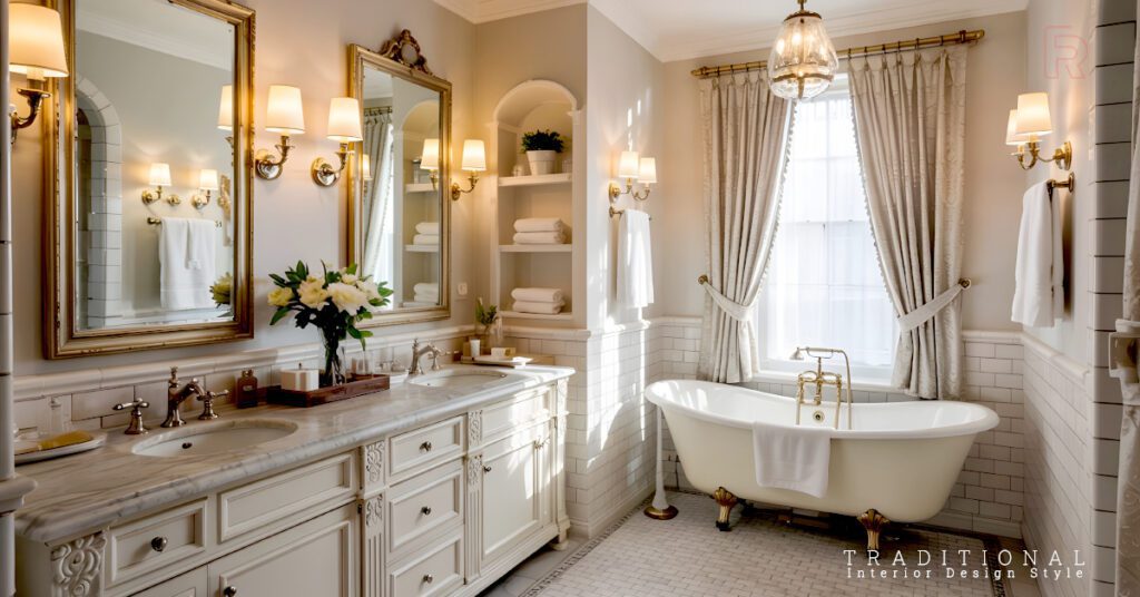 The Traditional Interior Design Style 2025 | Inspiring Ideas 5 Traditional Interior Design Style Bathroom